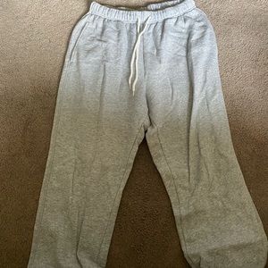 Gray sweatpants